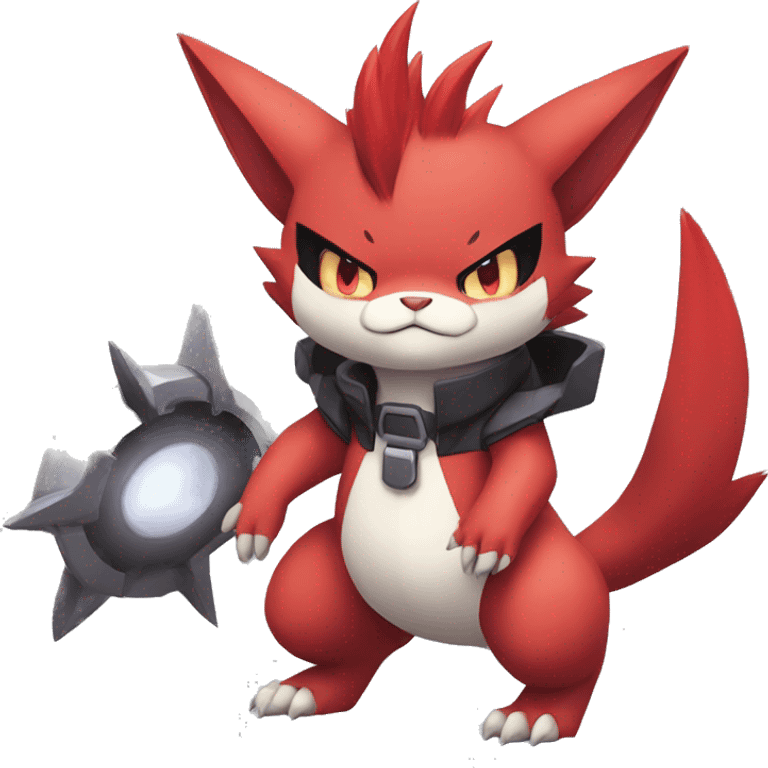  Kawaii Edgy Cool Beautiful Guilmon-Torracat-Zoroark full body emoji