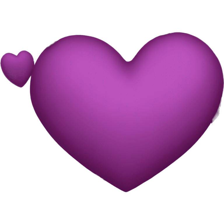 plain dark magenta heart  emoji