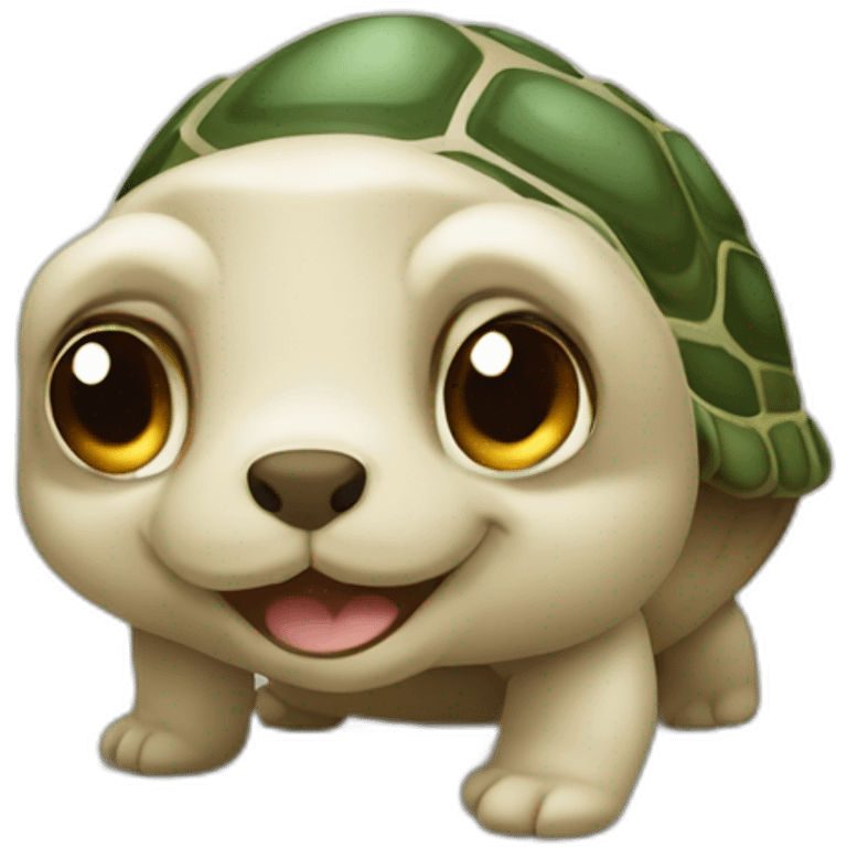 Tortue chien emoji