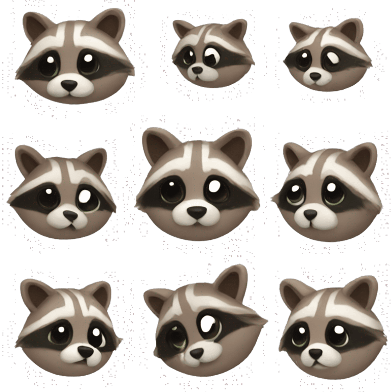 Raccoon cake aesthetic emoji