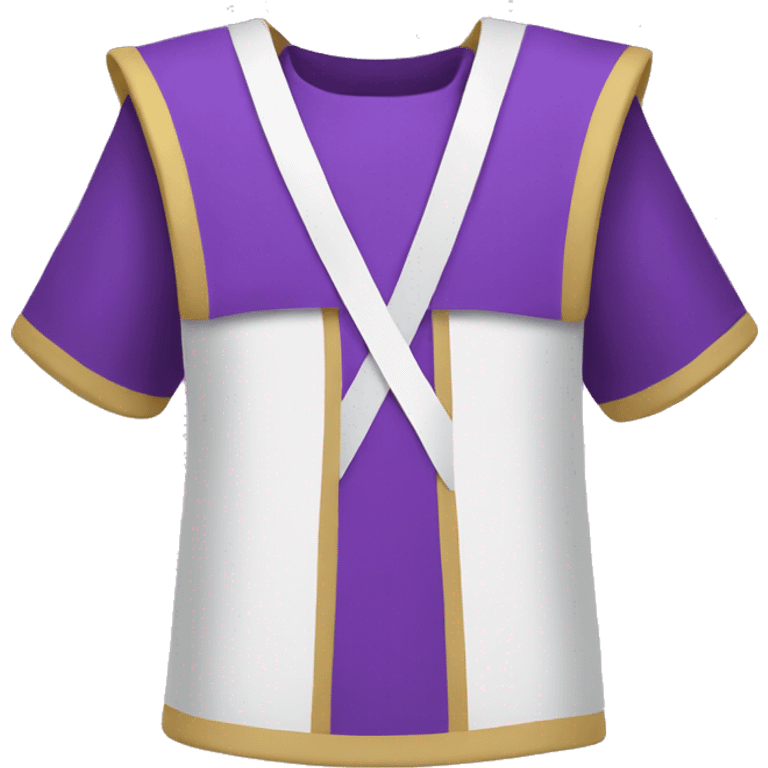 purple tabard with a white infinity symbol emoji