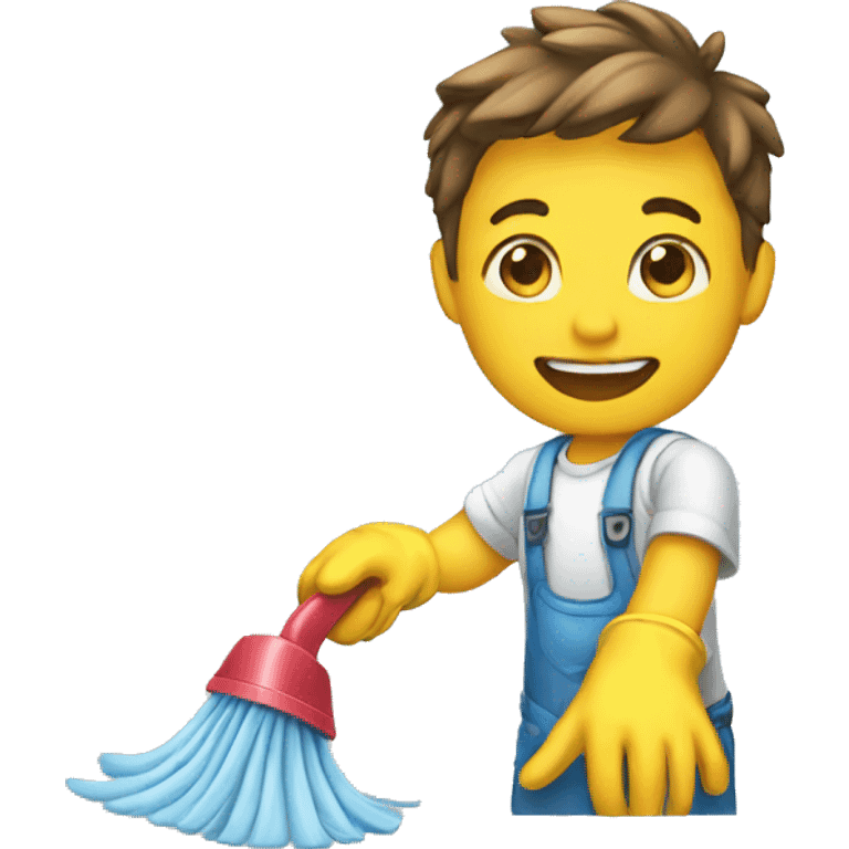 cleaning the room emoji