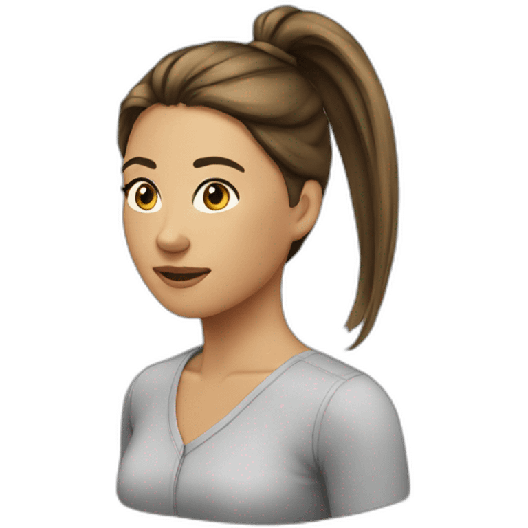 woman-ponytail emoji