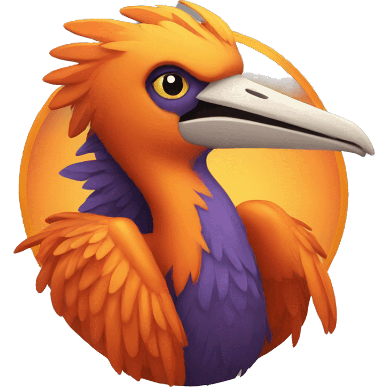 Phoenix + pelican + orange emoji