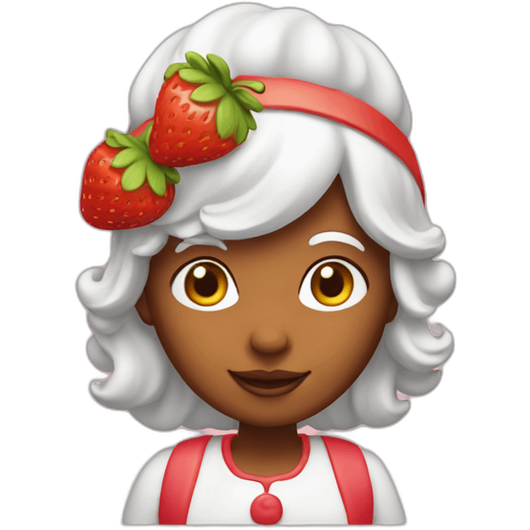 strawberry shortcake woman emoji