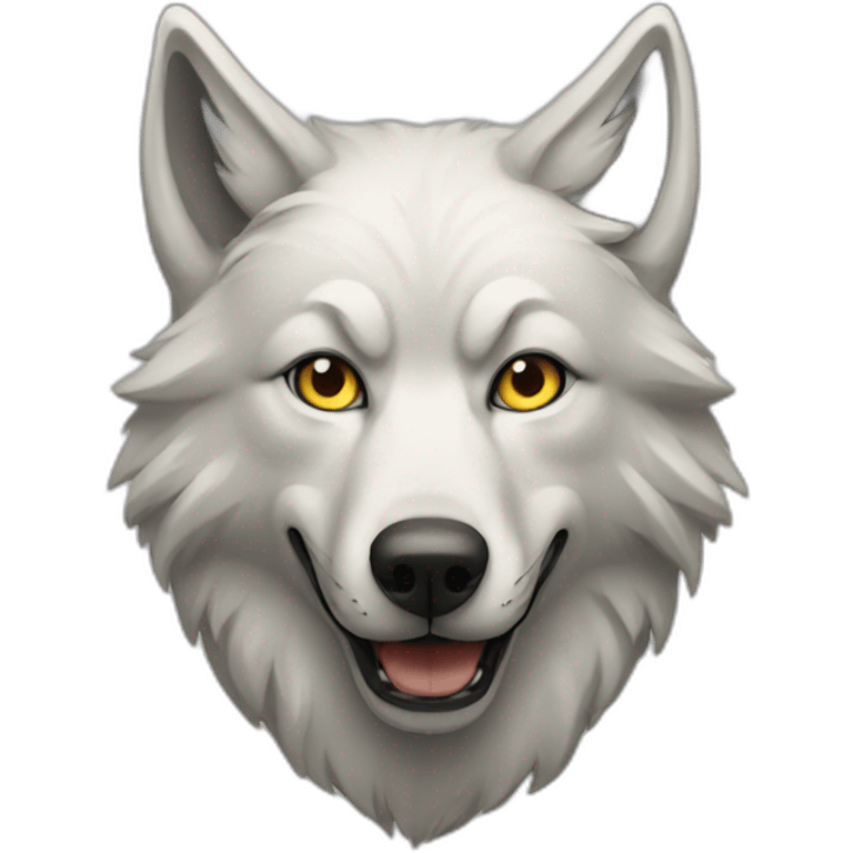 Blind wolf emoji