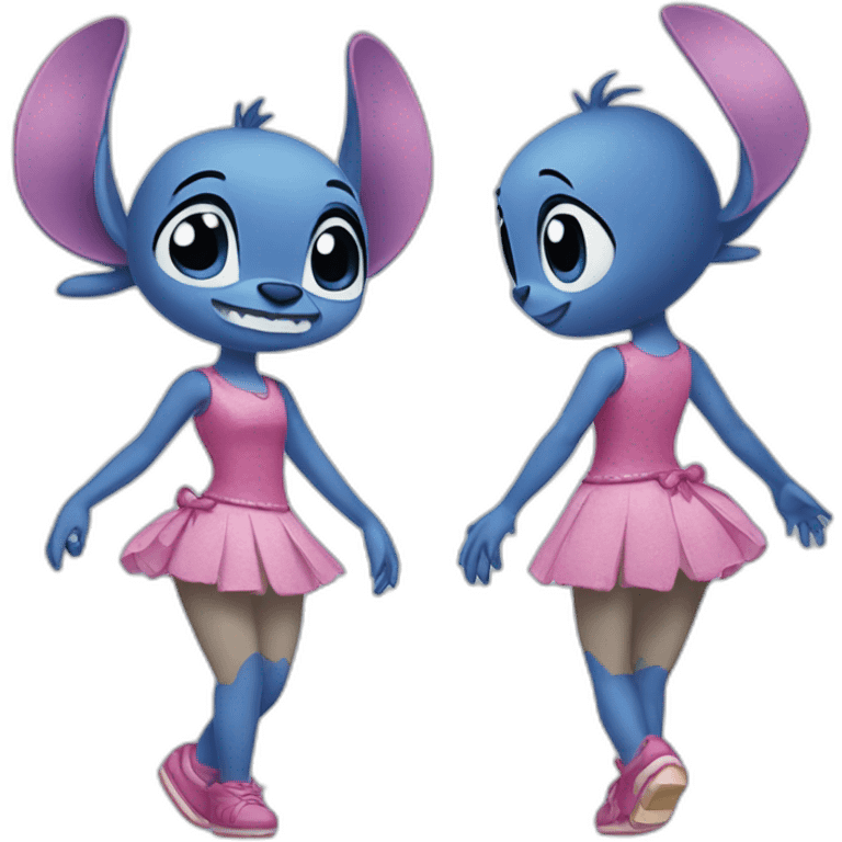 Stitch danseuse emoji