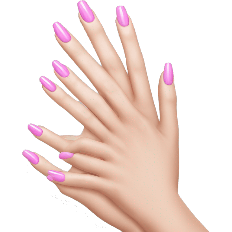 pink nails ios style emoji