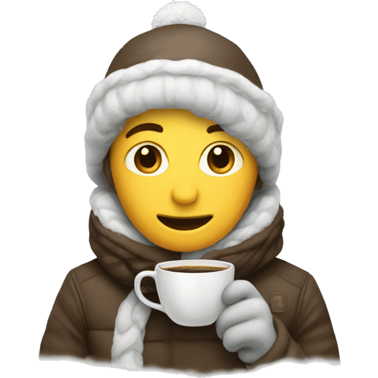 Coffee winter emoji