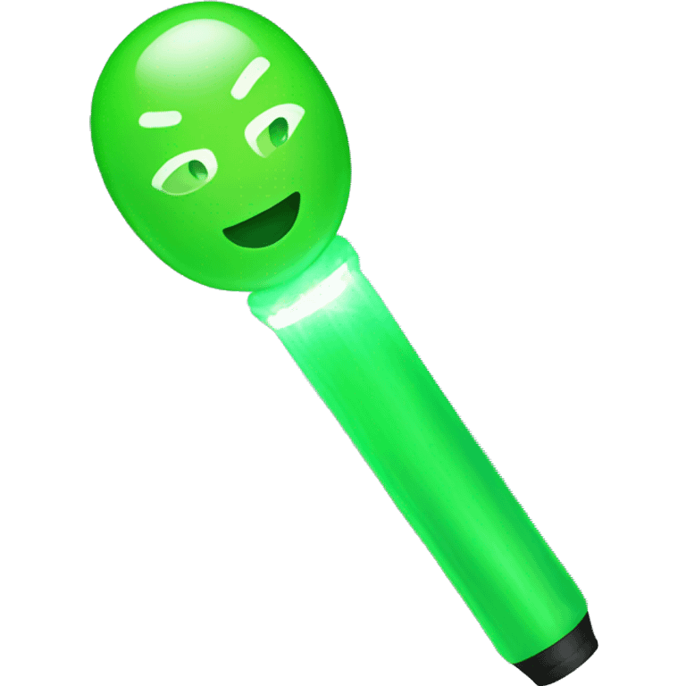 Green lightstick emoji