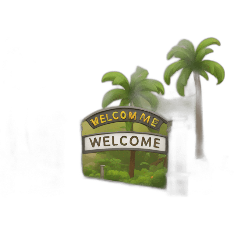 Welcome sign emoji