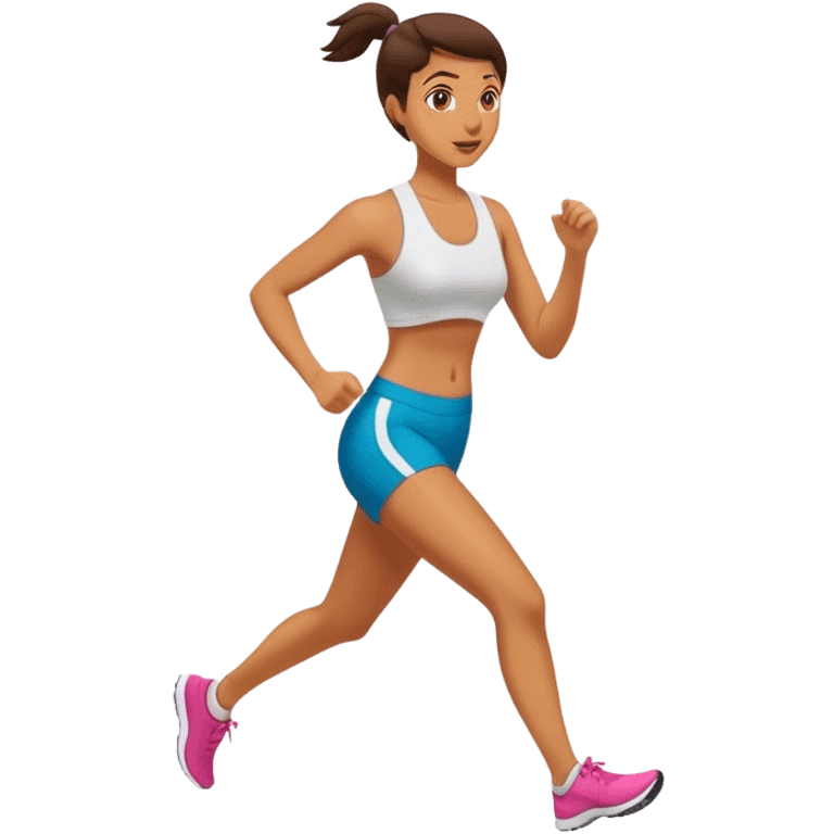 Jogging woman emoji