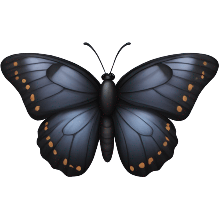 black butterfly emoji