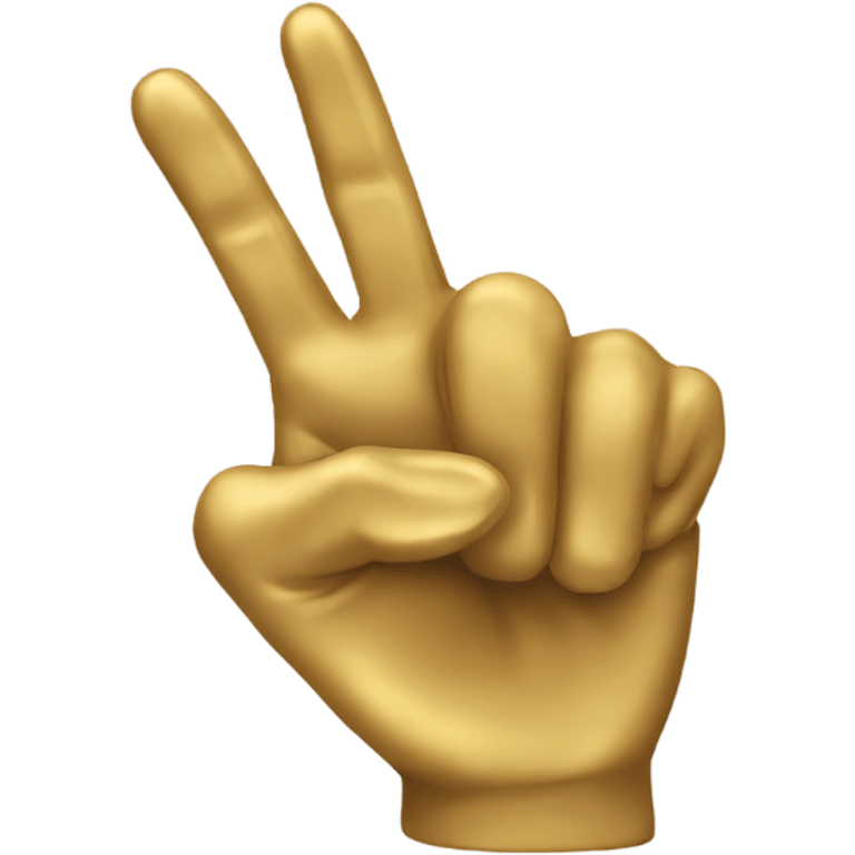 golden hand pointing emoji