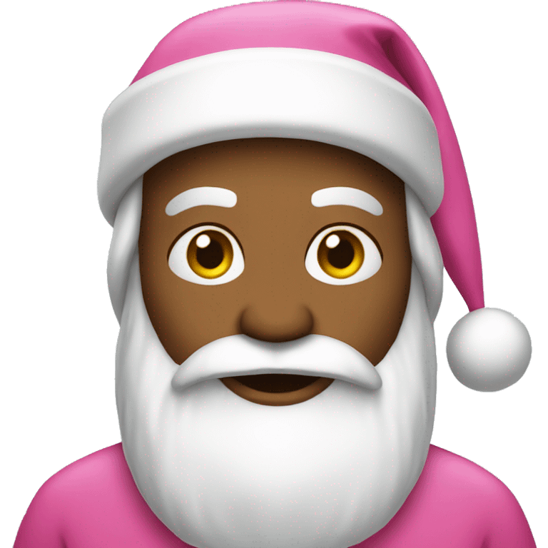 Pink santa emoji