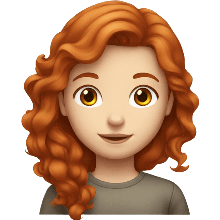 redhead girl love with brown haird boy emoji