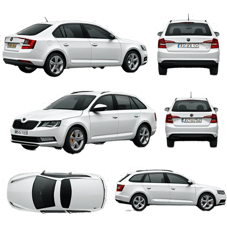 skoda octavia black horizanal emoji