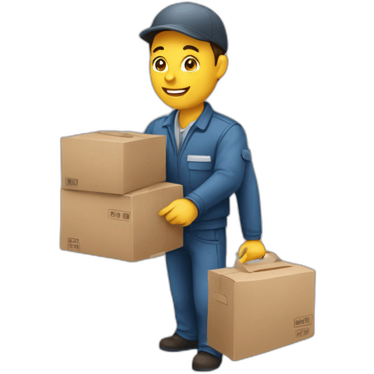 courier service processing emoji