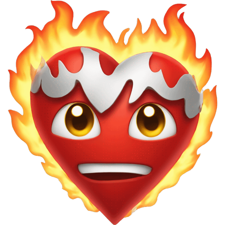 Red Heart with Flames emoji