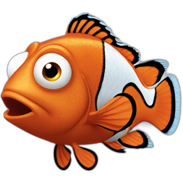 Nemo fish very afraid emoji