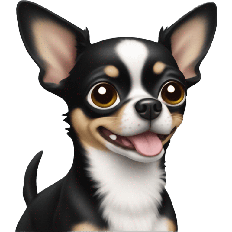 Dog black chihuahua  emoji