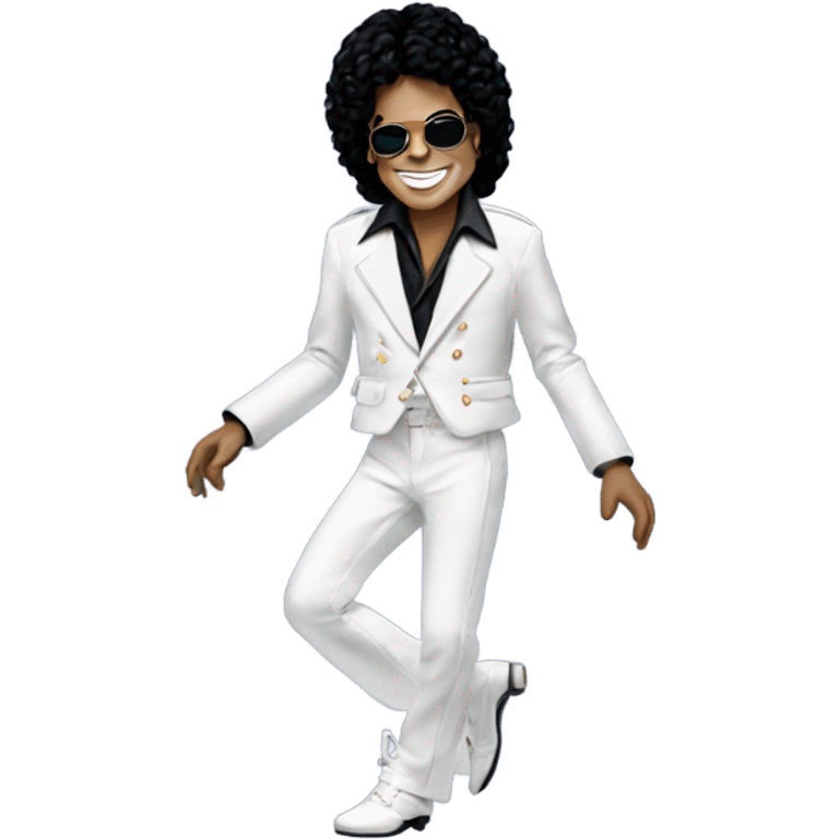 Michael Jackson doing the moon walk emoji