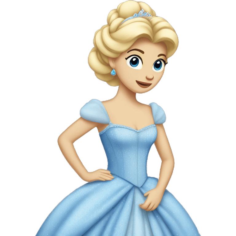 Cinderella in her dress emoji