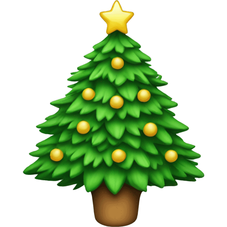 clean christmas tree emoji