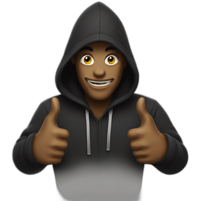 sinister hood thumbs up emoji