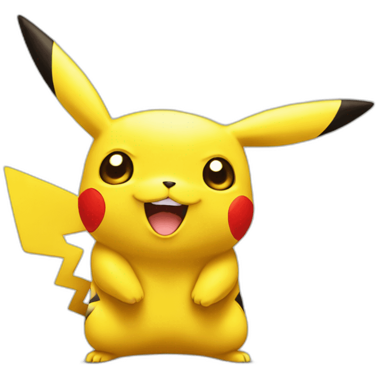 Pikachu with a lighting emoji