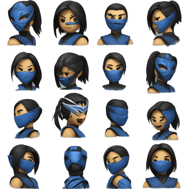 Kitana from Mortal Kombat  emoji