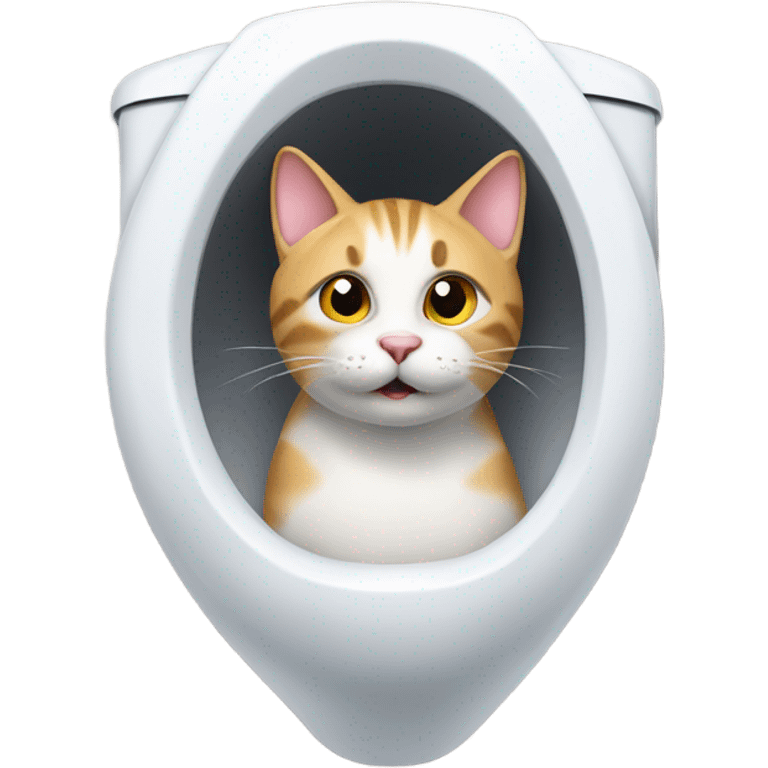 cat in a toilet  emoji