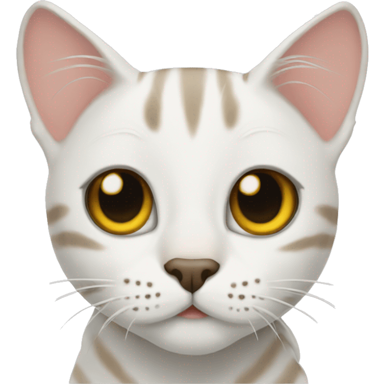 White bengal cat emoji