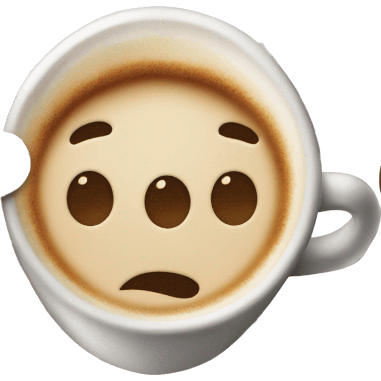 Yummy coffee emoji