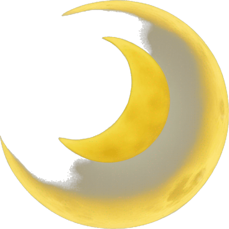 yellow moon emoji