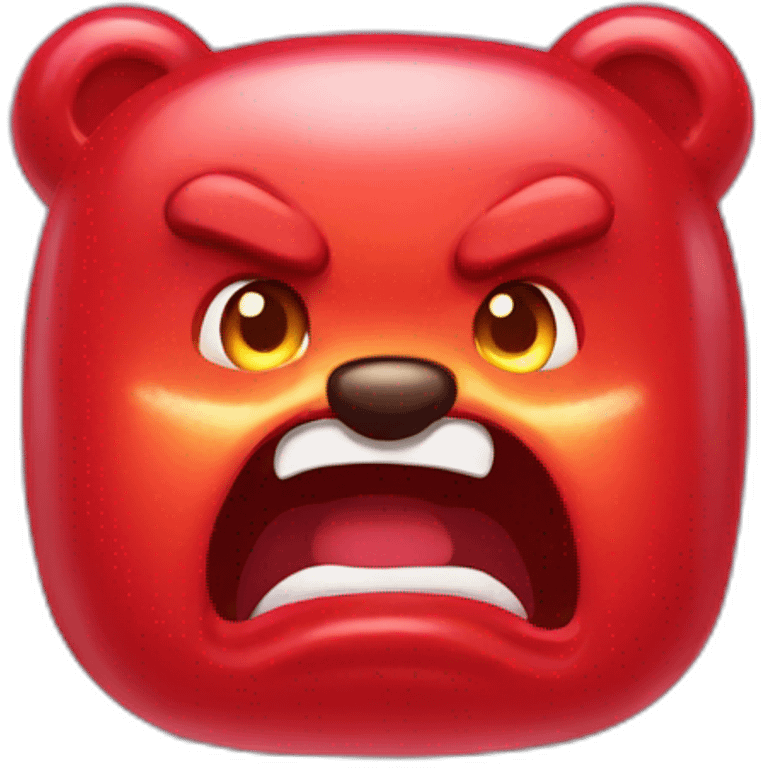 gummy bear angry emoji