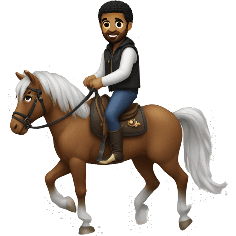 Drake riding pony emoji