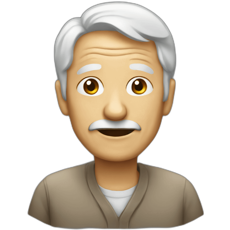 old person talking emoji