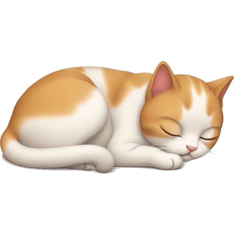 Cute cat sleeping emoji