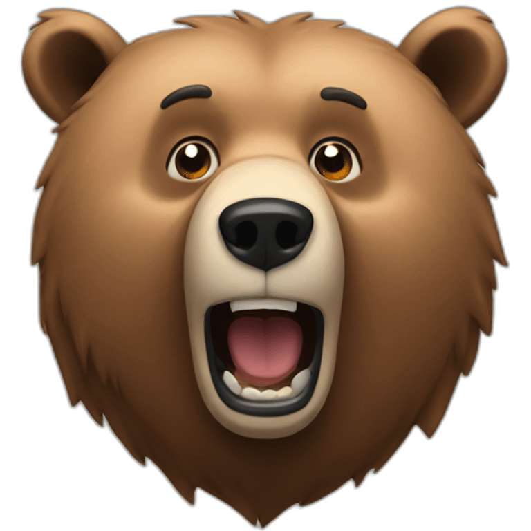 Grizzlybear surprised emoji