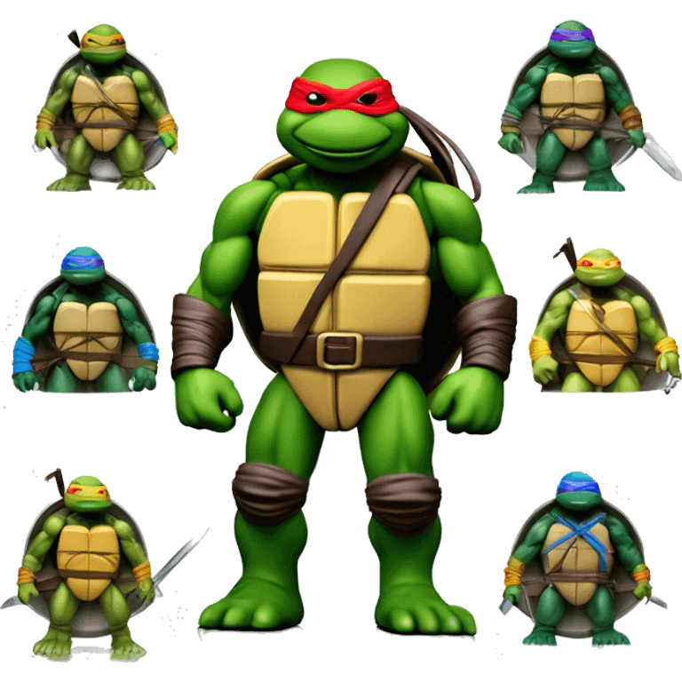 Teenage Mutant Ninja Turtles Action Figures: Iconic-style Candid Likeness 1990’s Toy emoji