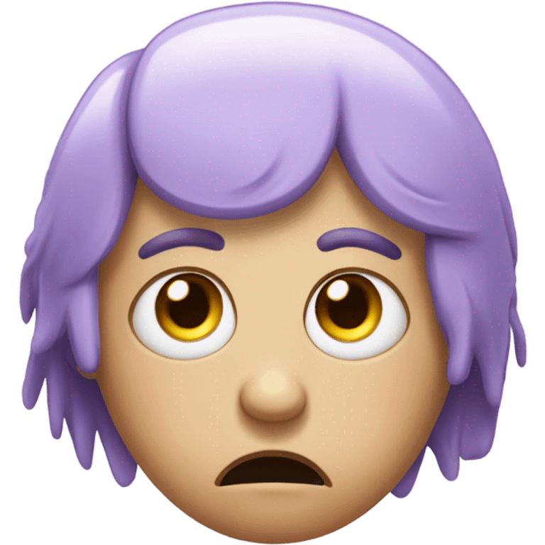 Lilac crying emoji  emoji