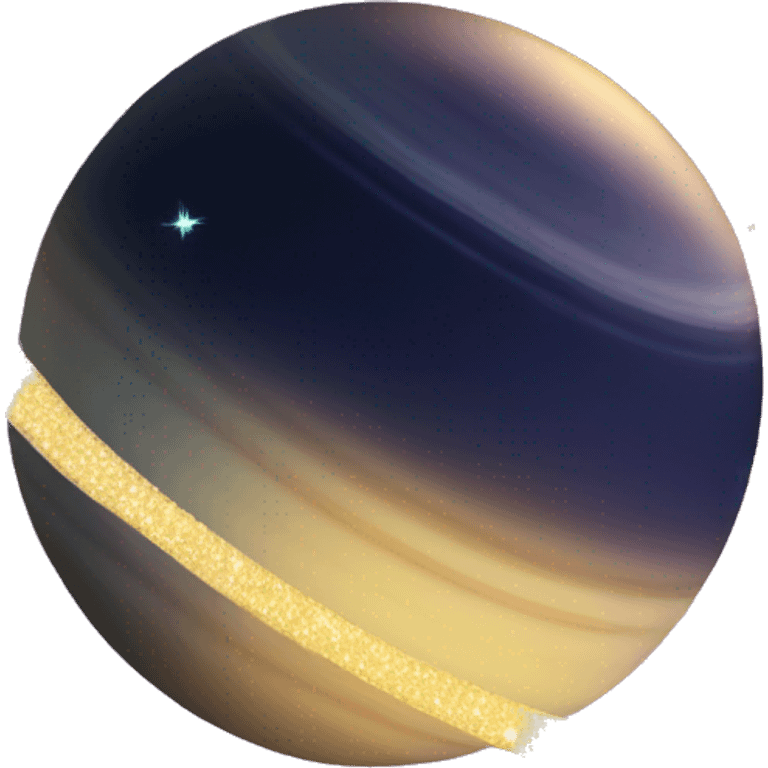 Saturn with sparkles emoji