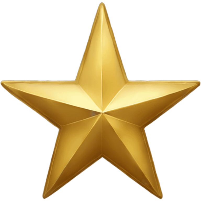 Gold north star emoji