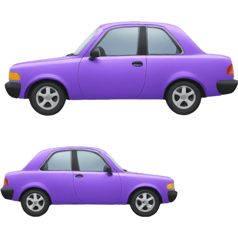 Purple car emoji