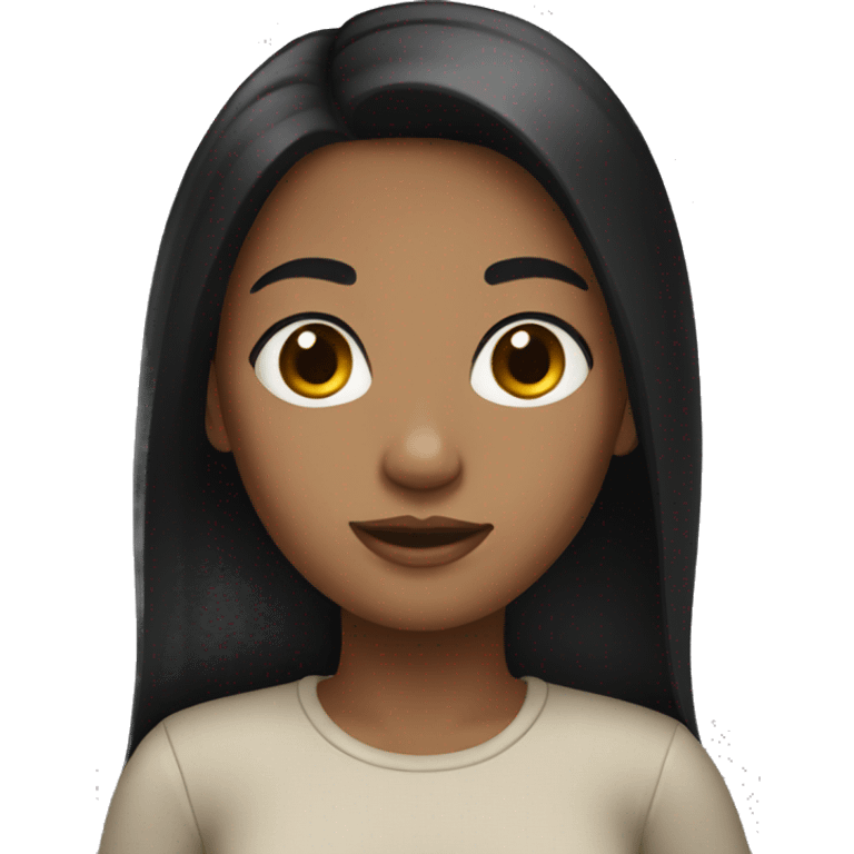 girl with black hair emoji