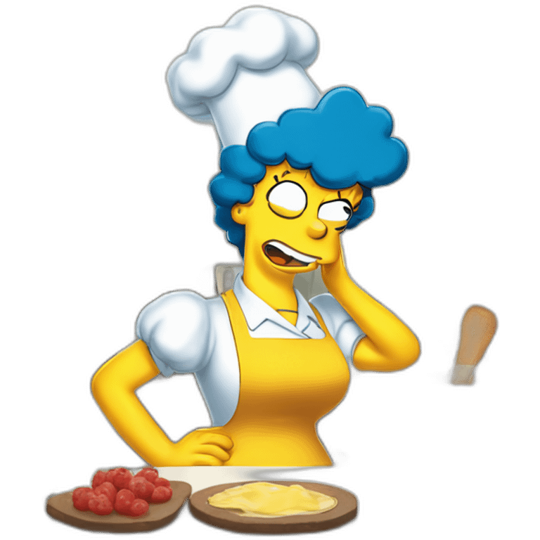 marge simpson cooking homer simpson emoji