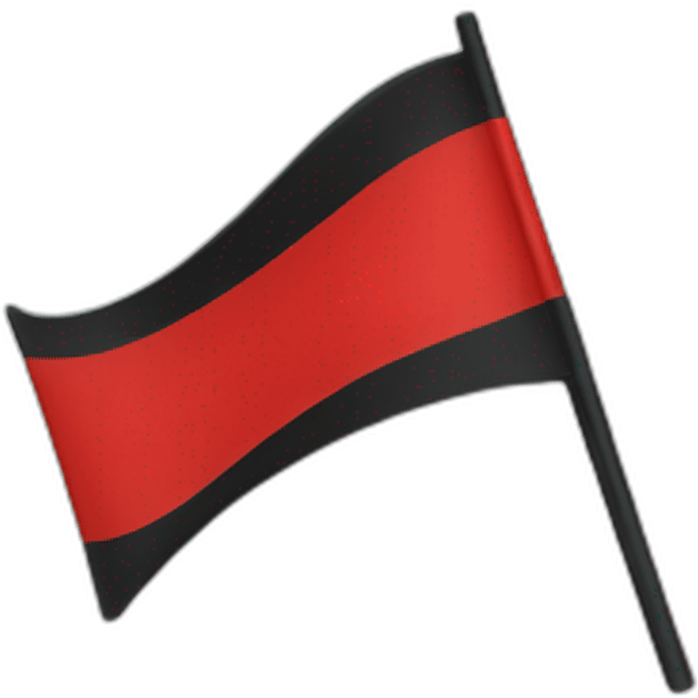 red and black flag emoji