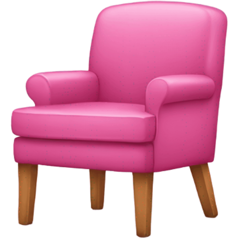 Pink chair walking emoji