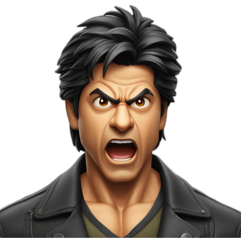 Shahrukh Khan angry  emoji